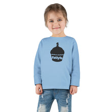 Load image into Gallery viewer, Toddler Black Fatlyfe Long Sleeve Tee