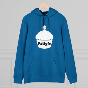 Adult White Fatlyfe Logo Unisex Hoodie