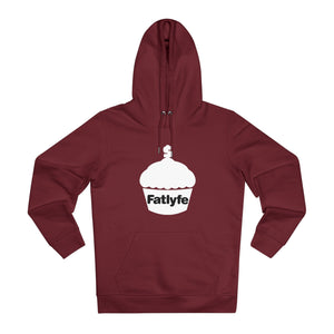 Adult White Fatlyfe Logo Unisex Hoodie