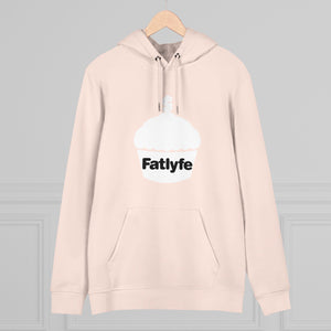 Adult White Fatlyfe Logo Unisex Hoodie