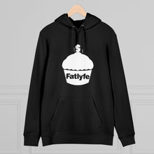 Load image into Gallery viewer, Adult White Fatlyfe Logo Unisex Hoodie