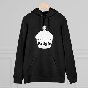 Adult White Fatlyfe Logo Unisex Hoodie