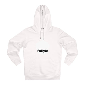 Adult White Fatlyfe Logo Unisex Hoodie