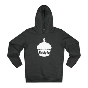 Adult White Fatlyfe Logo Unisex Hoodie