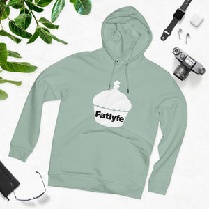 Adult White Fatlyfe Logo Unisex Hoodie
