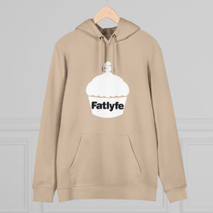 Adult White Fatlyfe Logo Unisex Hoodie