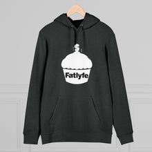 Load image into Gallery viewer, Adult White Fatlyfe Logo Unisex Hoodie