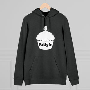 Adult White Fatlyfe Logo Unisex Hoodie