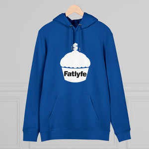 Adult White Fatlyfe Logo Unisex Hoodie