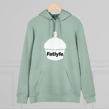 Load image into Gallery viewer, Adult White Fatlyfe Logo Unisex Hoodie