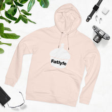 Load image into Gallery viewer, Adult White Fatlyfe Logo Unisex Hoodie