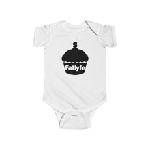 Load image into Gallery viewer, Infant Black Fatlyfe Logo Bodysuit