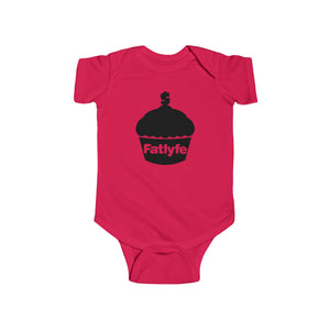 Infant Black Fatlyfe Logo Bodysuit