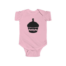 Load image into Gallery viewer, Infant Black Fatlyfe Logo Bodysuit