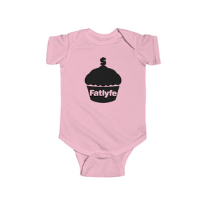 Infant Black Fatlyfe Logo Bodysuit