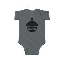 Load image into Gallery viewer, Infant Black Fatlyfe Logo Bodysuit
