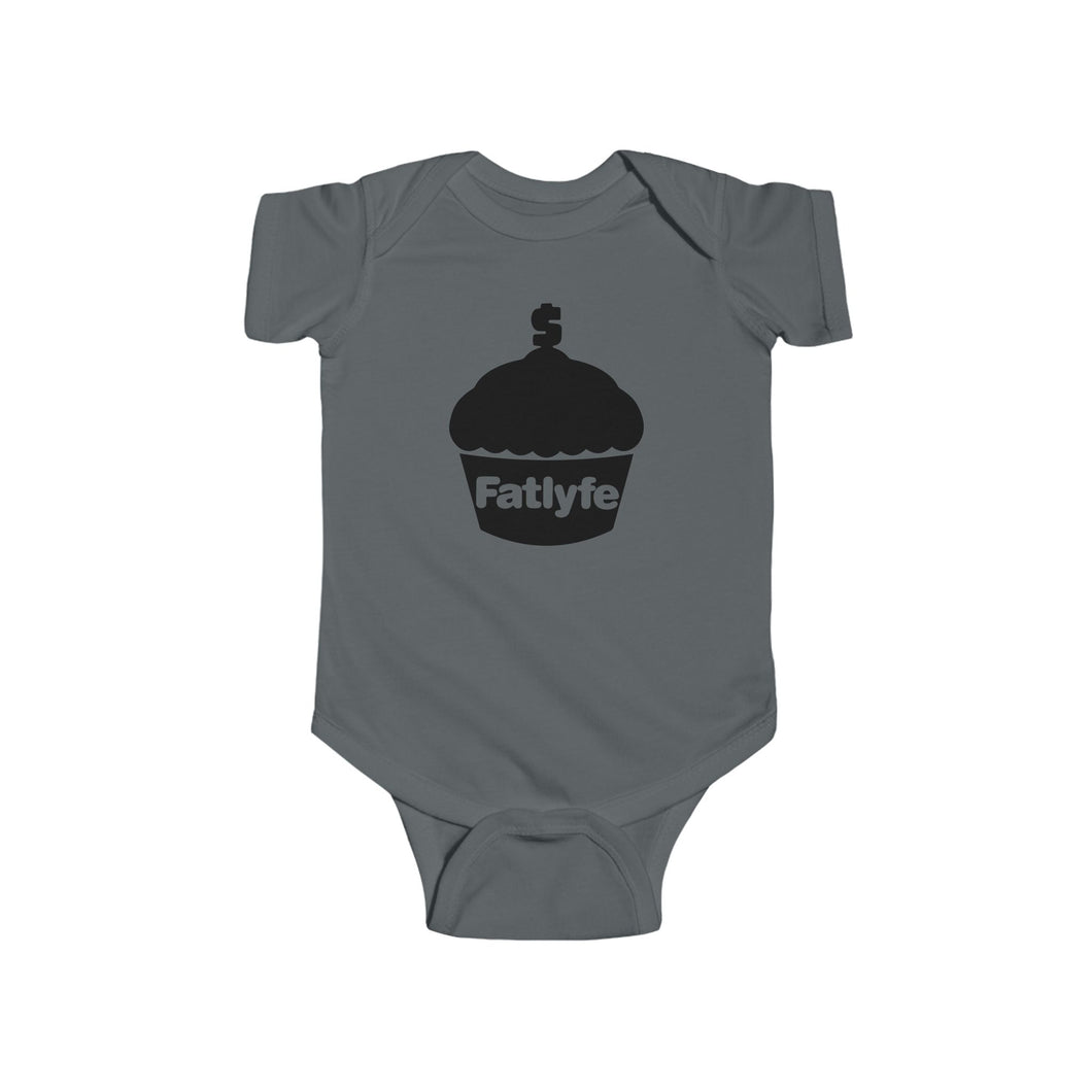 Infant Black Fatlyfe Logo Bodysuit
