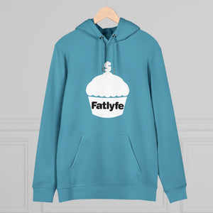 Adult White Fatlyfe Logo Unisex Hoodie
