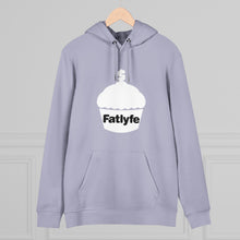 Load image into Gallery viewer, Adult White Fatlyfe Logo Unisex Hoodie