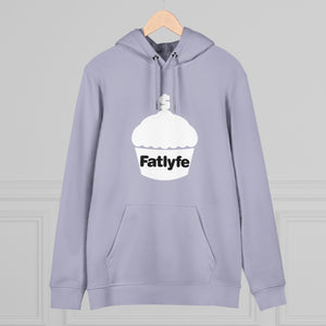 Adult White Fatlyfe Logo Unisex Hoodie