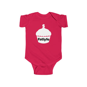 Infant White Fatlyfe Logo Bodysuit