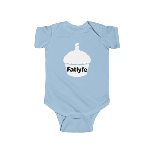Infant White Fatlyfe Logo Bodysuit