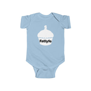 Infant White Fatlyfe Logo Bodysuit