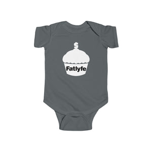 Infant White Fatlyfe Logo Bodysuit