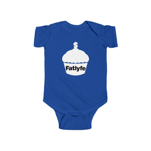 Infant White Fatlyfe Logo Bodysuit