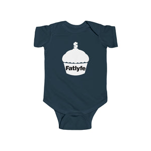 Infant White Fatlyfe Logo Bodysuit