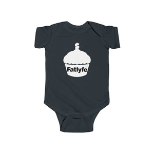 Infant White Fatlyfe Logo Bodysuit