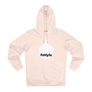 Adult White Fatlyfe Logo Unisex Hoodie