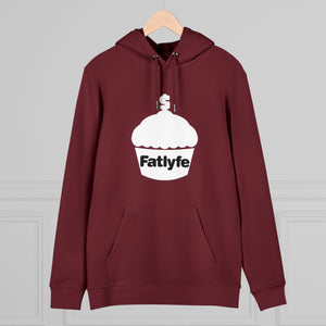 Adult White Fatlyfe Logo Unisex Hoodie