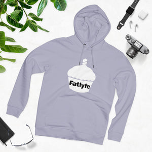 Adult White Fatlyfe Logo Unisex Hoodie