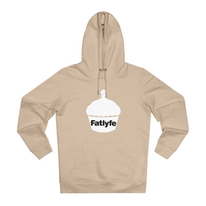 Adult White Fatlyfe Logo Unisex Hoodie