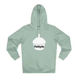 Adult White Fatlyfe Logo Unisex Hoodie