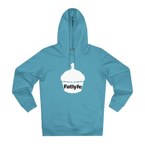 Adult White Fatlyfe Logo Unisex Hoodie